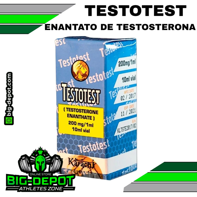 Testotest 200mg testosterona enantato Karachi Labs 10ml Big Depot original