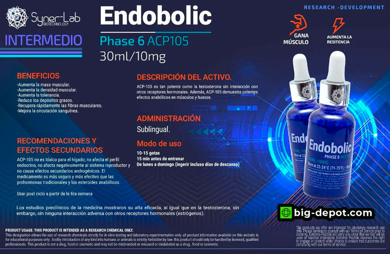 Endobolic (ACP-105) 10MG 30ML | SARMS SYNERLAB - SARM