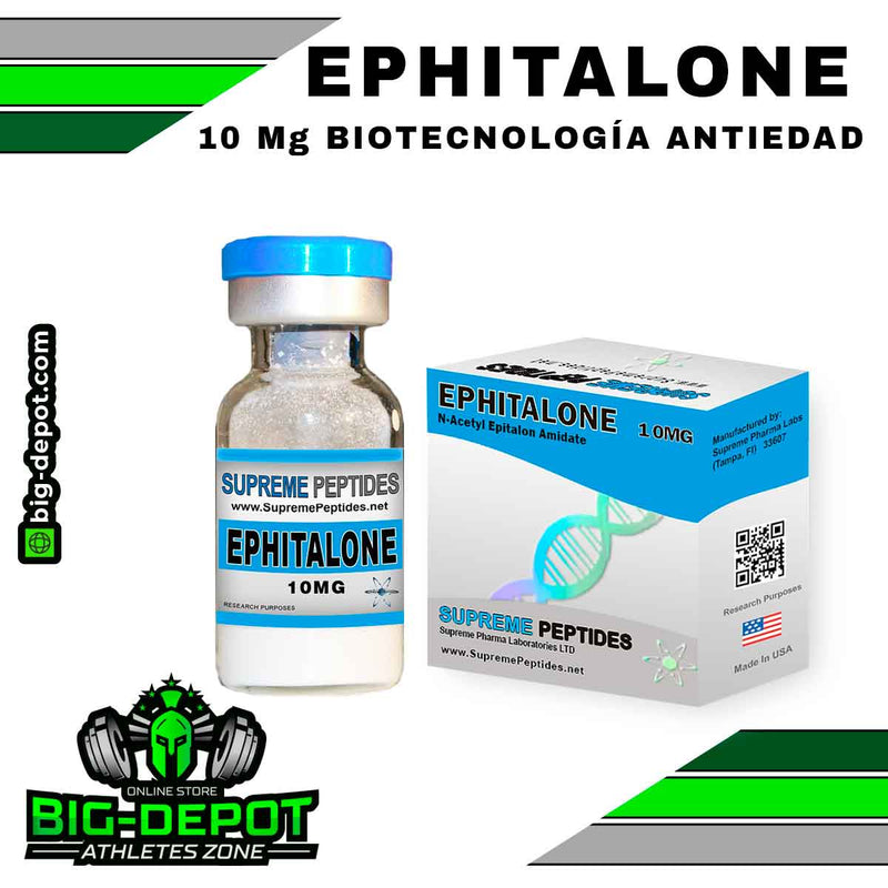 EPHITALONE 10 Mg ANTIEDAD ♂️♀️ | PEPTIDOS SUPREME - BIG Depot de México