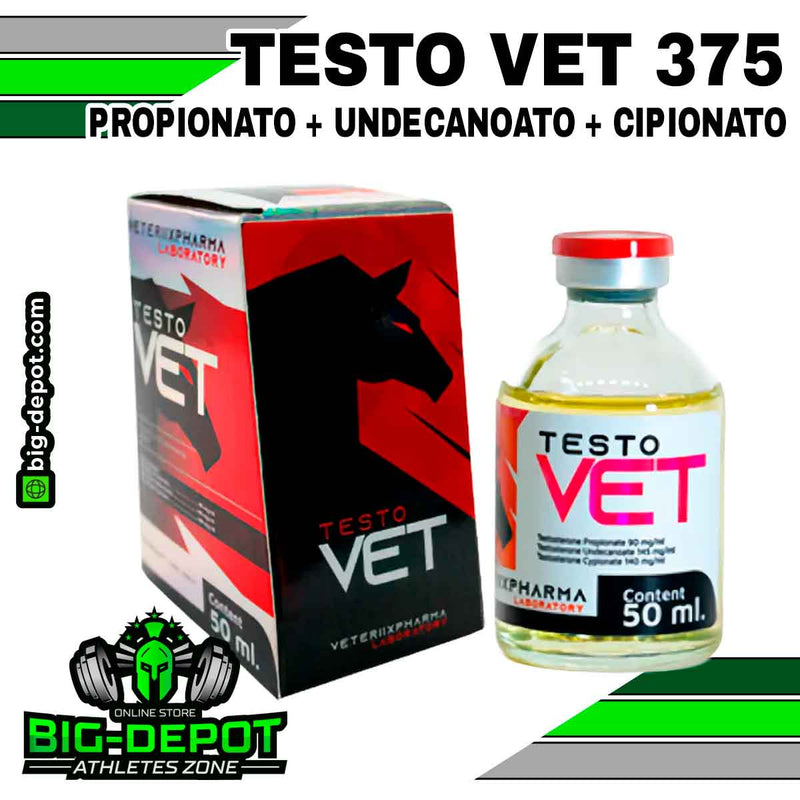 Testo Vet 375 propionato undecanoato cipionato Veter IIX Pharma Laboratory 50 ml Big Depot original