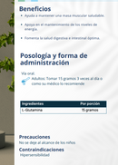 L-Glutamina - Salud gástrica, masa muscular  - 200 grm | PLANTCEUTICS