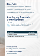 NAC (N-ACETIL L-CISTEINA)  - Desintoxicación de Hígado y limpieza pulmonar 90 caps  PLANTCEUTICS