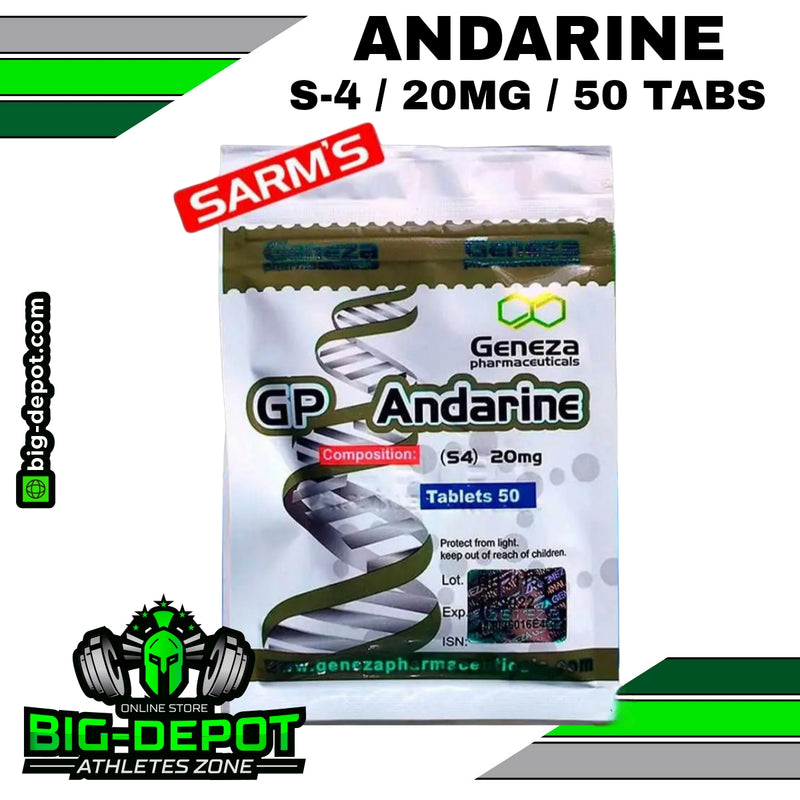 Andarine 20 mg S-4 SARMS Geneza 50 tabletas Big Depot original
