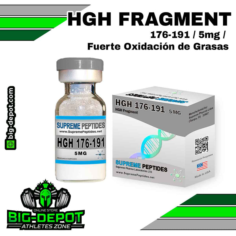 HGH Fragment 176-191 / 5mg / Fuerte Oxidación de Grasas | PEPTIDOS SUPREME - BIG Depot de México