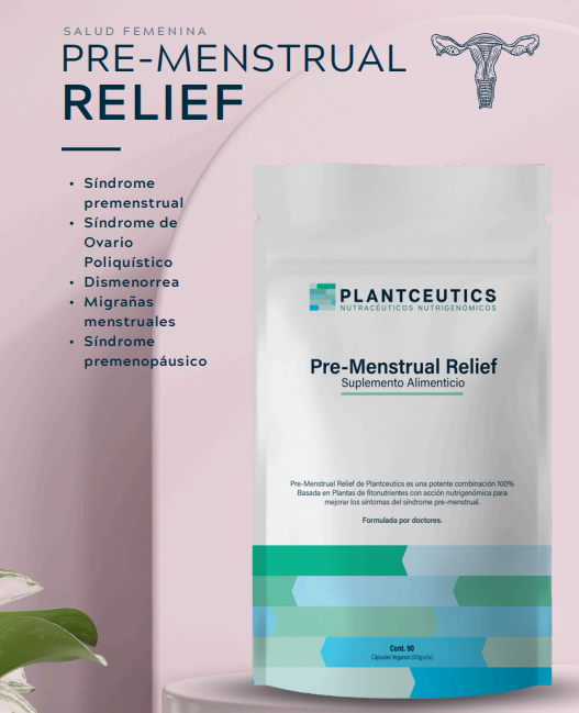 Pre-Menstrual Relief - Salud Femenina 🌸 - 90 capsulas | PLANTCEUTICS