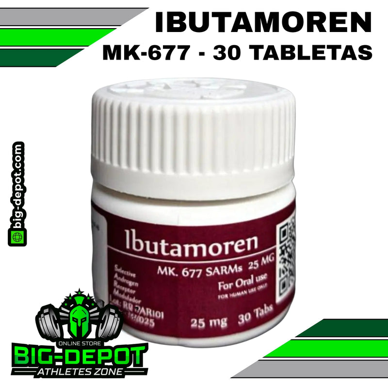 Ibutamoren 25 mg MK-677 SARMS Rotterdam Pharmaceutical 30 tabletas Big Depot original
