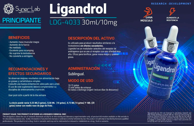 SARM LIGANDROL LGD-4033  10mg 30ml | SARMS SYNERLAB