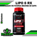 Lipo 6 Black RX Fuerza Máxima / Rápida perdida de peso | 60 capsulas | Nutrex - Quemagrasa