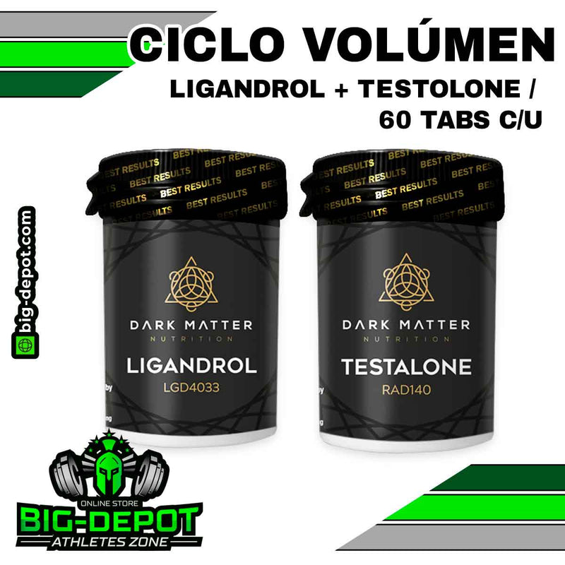 Ciclo volumen ligandrol testolone Sarms Dark Matter 60 tabletas Big Depot original
