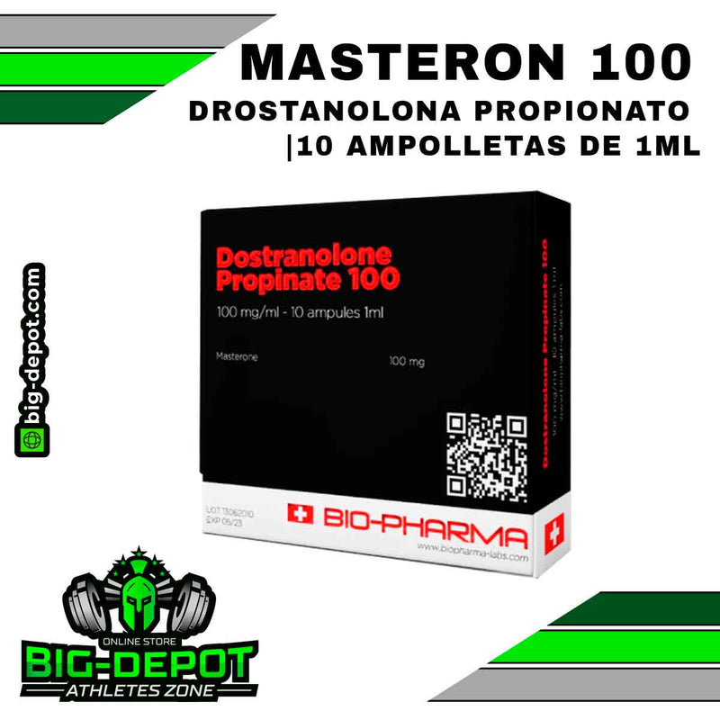 Masteron 100 mg drostanolona BioPharma 10 ampolletas Big Depot original

