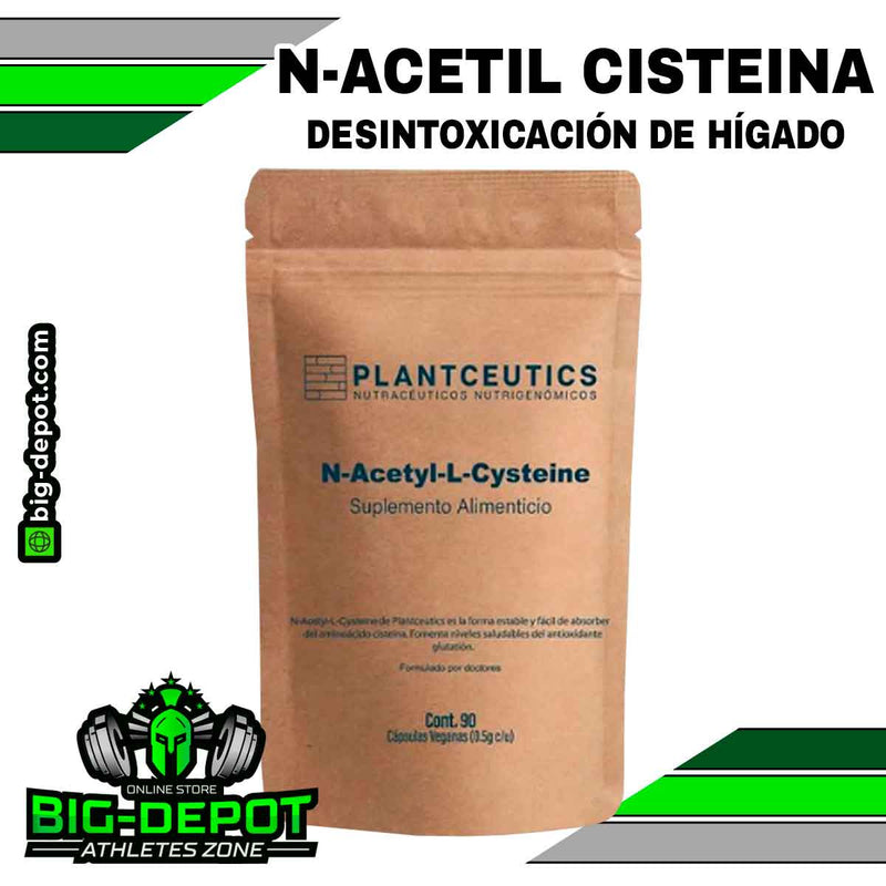 NAC N-Acetil Cisteína - Desintoxicación de Hígado, promueve producción de antioxidante glutatión y limpieza pulmonar 