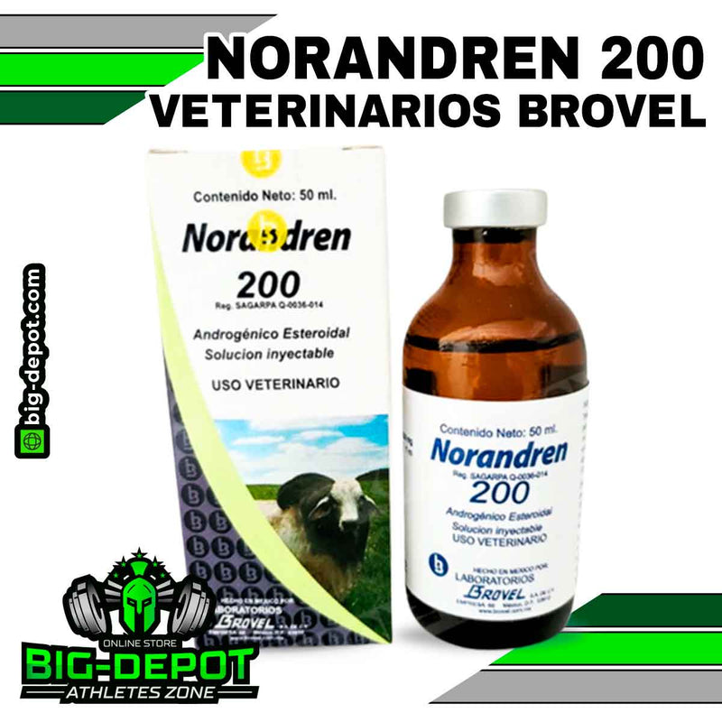 Norandren 200 mg nandrolona decanoato Esteroides Veterinarios Brovel 50 ml Big Depot original
