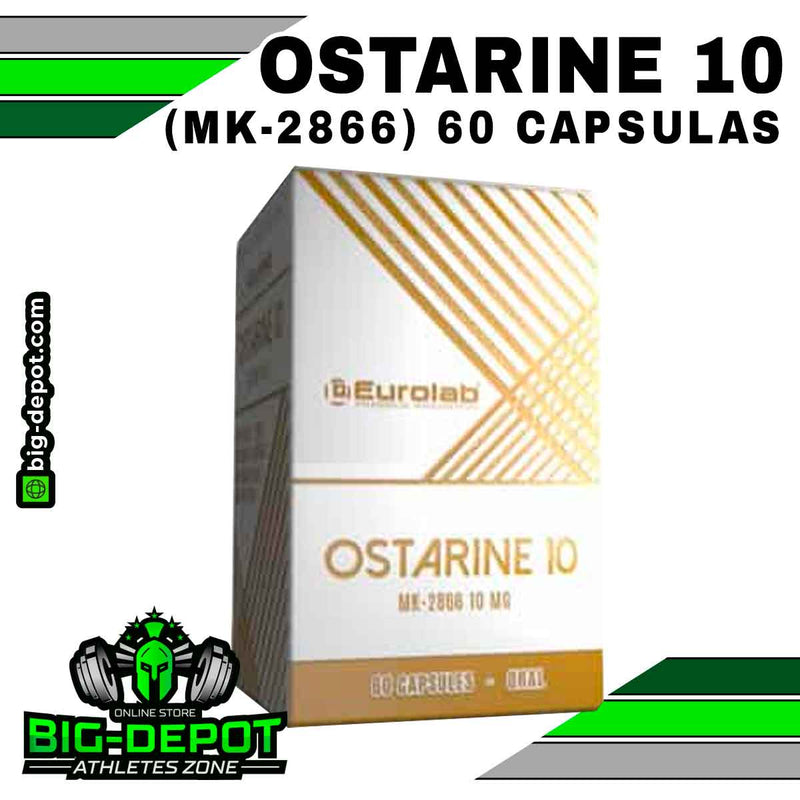 Ostarine 10 mg MK-2866 Sarms Eurolab 60 cápsulas Big Depot original