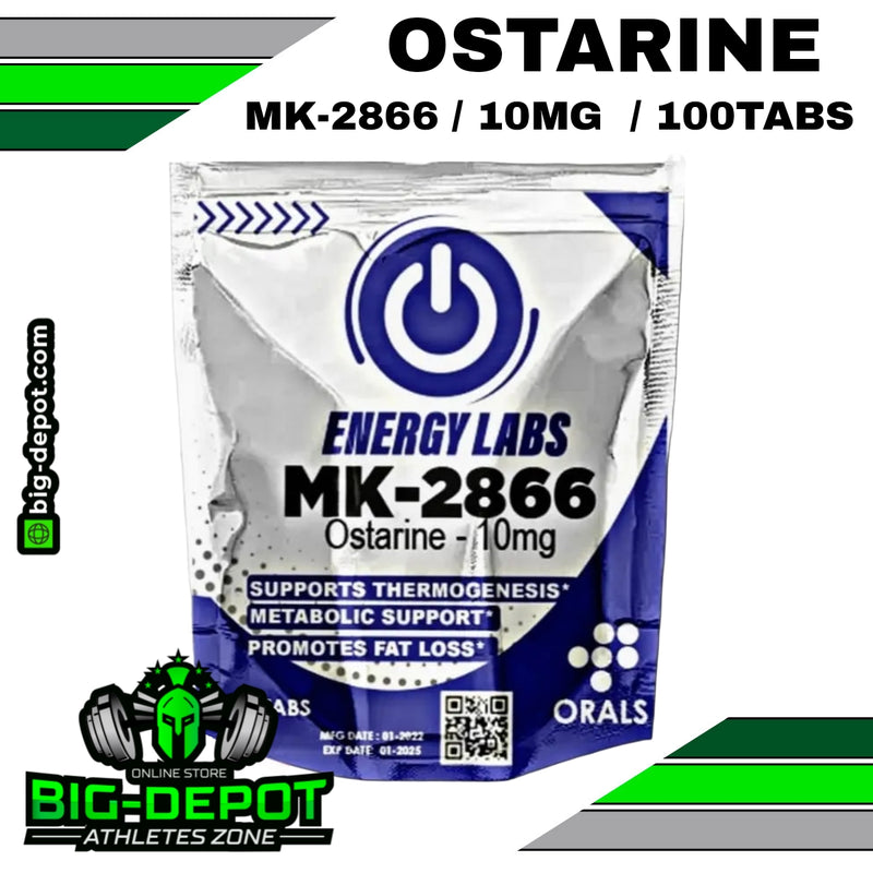 Ostarine 10 mg MK-2866 Energy Labs 60 tabletas Big Depot original