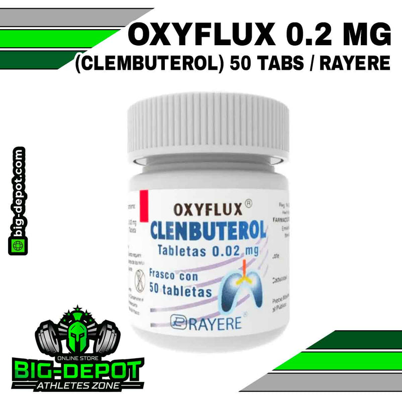 Oxyflux 0.2 mg clembuterol 50 tabletas definición muscular Rayere Big Depot original
