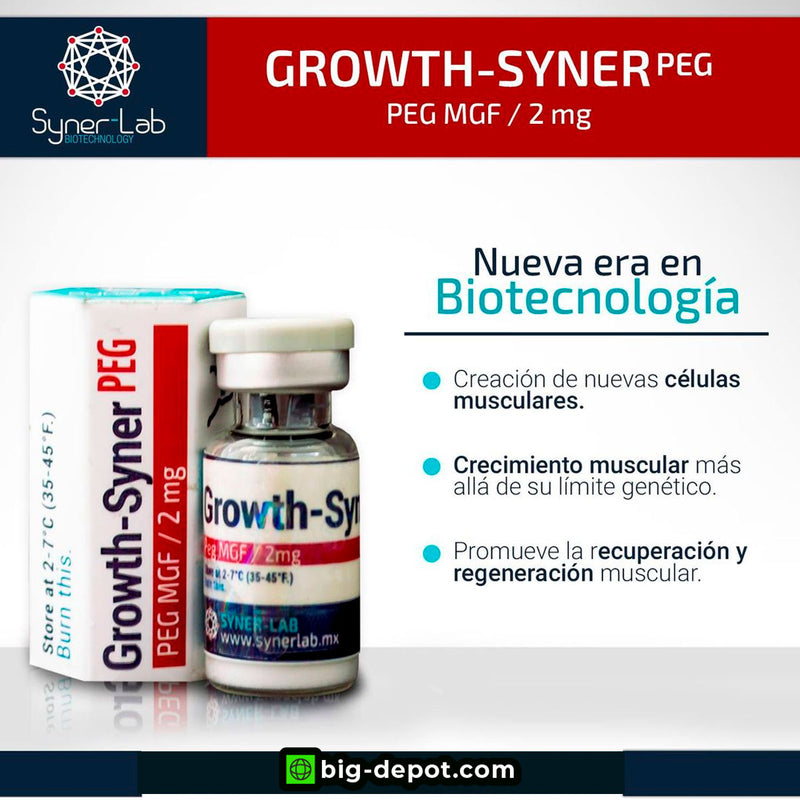 Péptido PEG_MGF - 2mg PÉPTIDOS SYNERLAB - BIG Depot de México