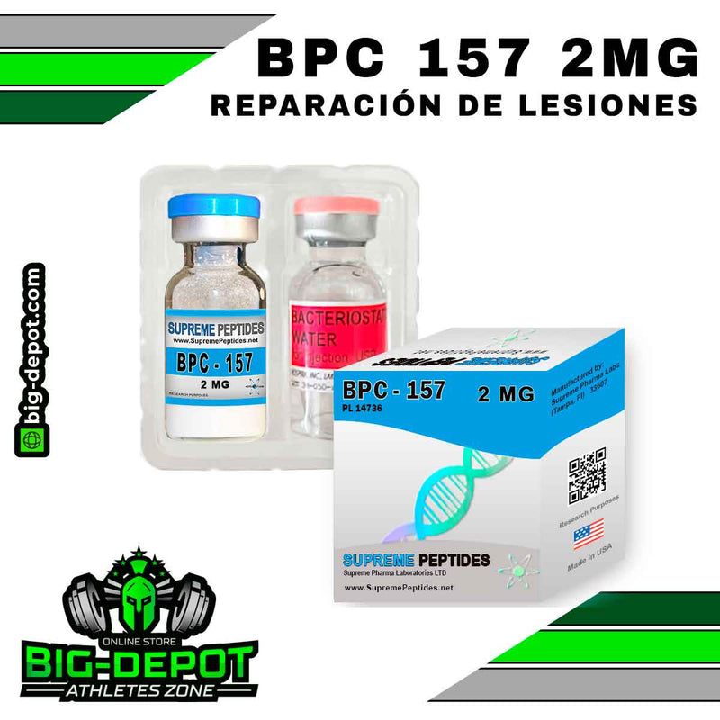 BPC-157 Body Repair Peptide Supreme Peptides recuperación tejidos Big Depot original

