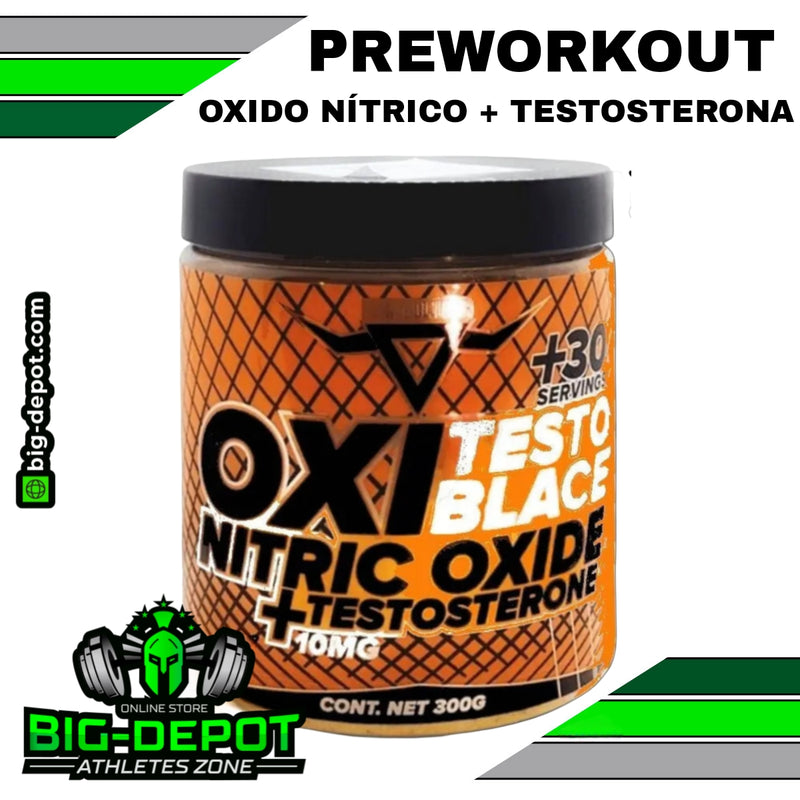 Oxi Testo Blace 300 g oxido nitrico testosterona Hardbull Labs 30 servicios Big Depot original