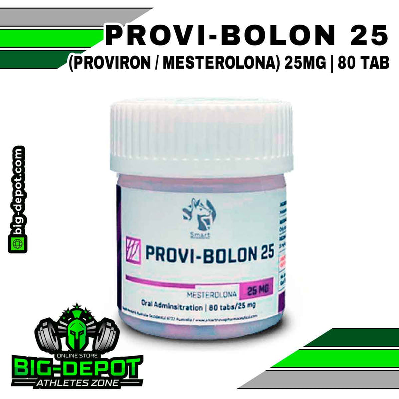 Provi-Bolon 25 mg Mesterolona Proviron Smart Pharmaceutical 80 tabletas Big Depot original