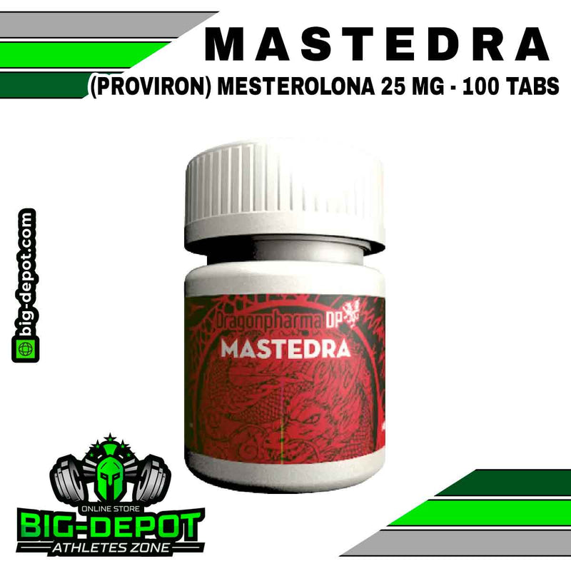 Mastedra 25 mg mesterolona Dragon Pharma 80 tabletas Big Depot original