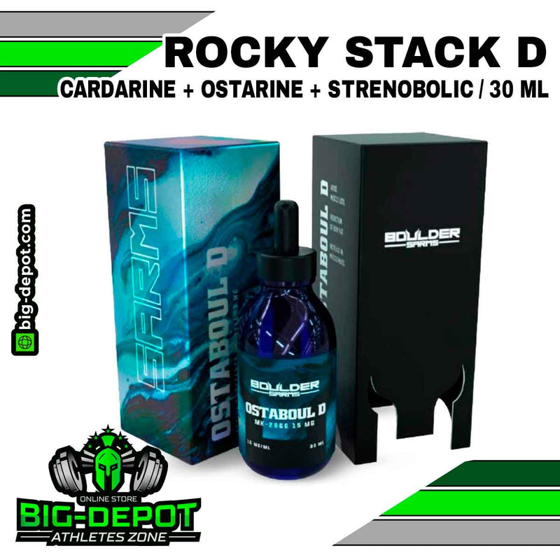 ROCKY STACK D (Combinado) Cardarine + Ostarine + Strenobolic / 30 ML - SARMS