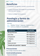 Neuro Logic - Agudeza cognitiva, mejora la atención y concentración Salud Neurológica - 60 caps | PLANTCEUTICS
