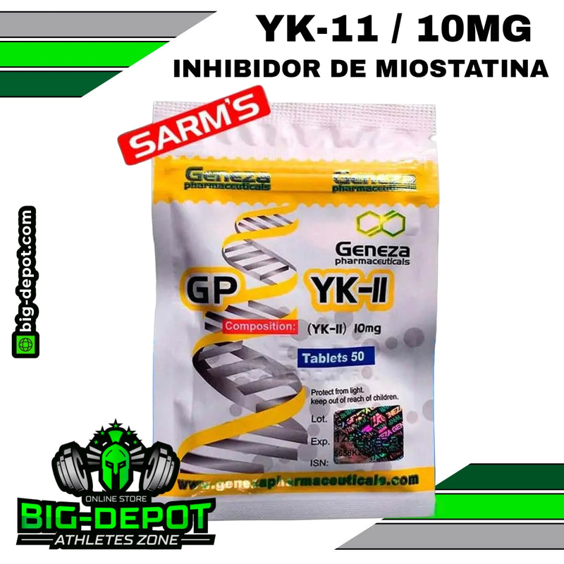 YK-11 10 mg inhibidor miostatina SARMS Geneza 50 tabletas Big Depot original
