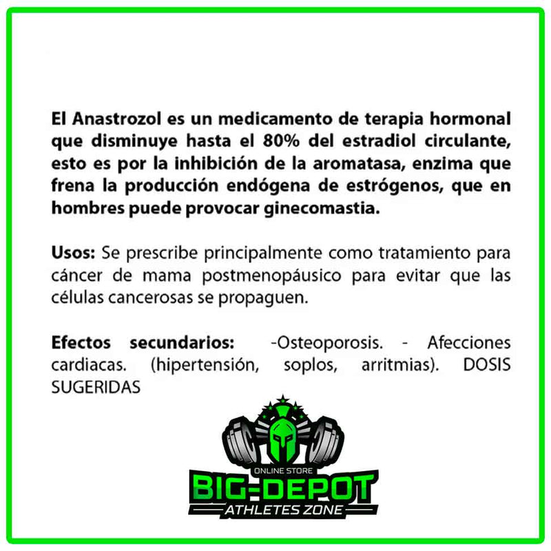 ANASTROZOL 1 MG / || 60 Tabletas | SMART PHARMACEUTICAL - esteroides anabolicos