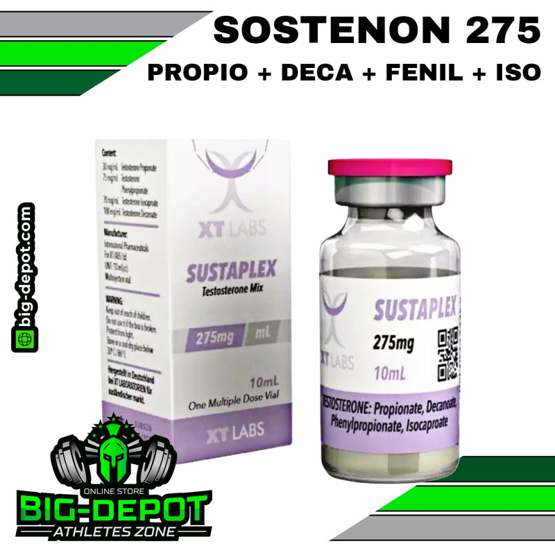 Sustaplex-275 275 mg/ml Mezcla de Testosterona XT Labs 10 ml Big Depot original
