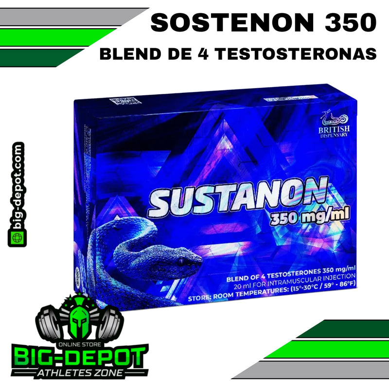 Sustanon 350mg Testosterone Propionate Phenylpropionate Isocaproate British Dispensary 20ml Big Depot original
