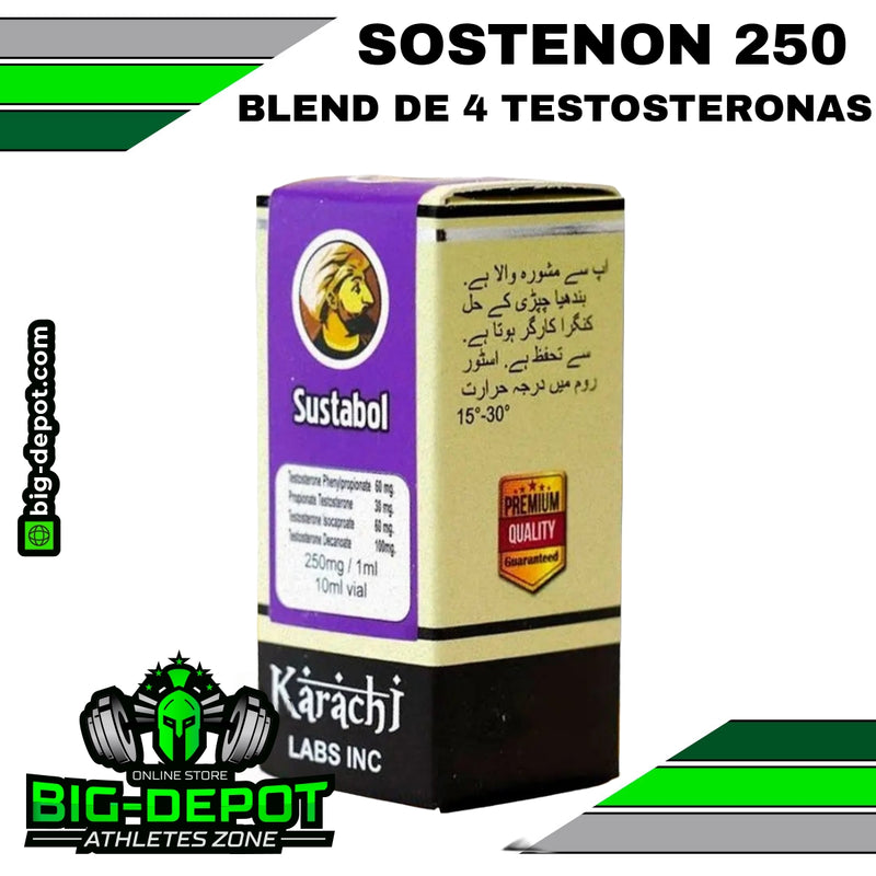 Sustabol 250 sostenon testosterona Karachi Labs 10ml Big Depot original