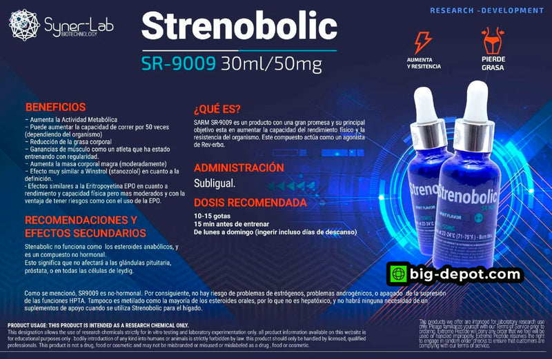 Strenobolic (SR-9009) 50mg / 30ml | SARMS SYNERLAB - SARM