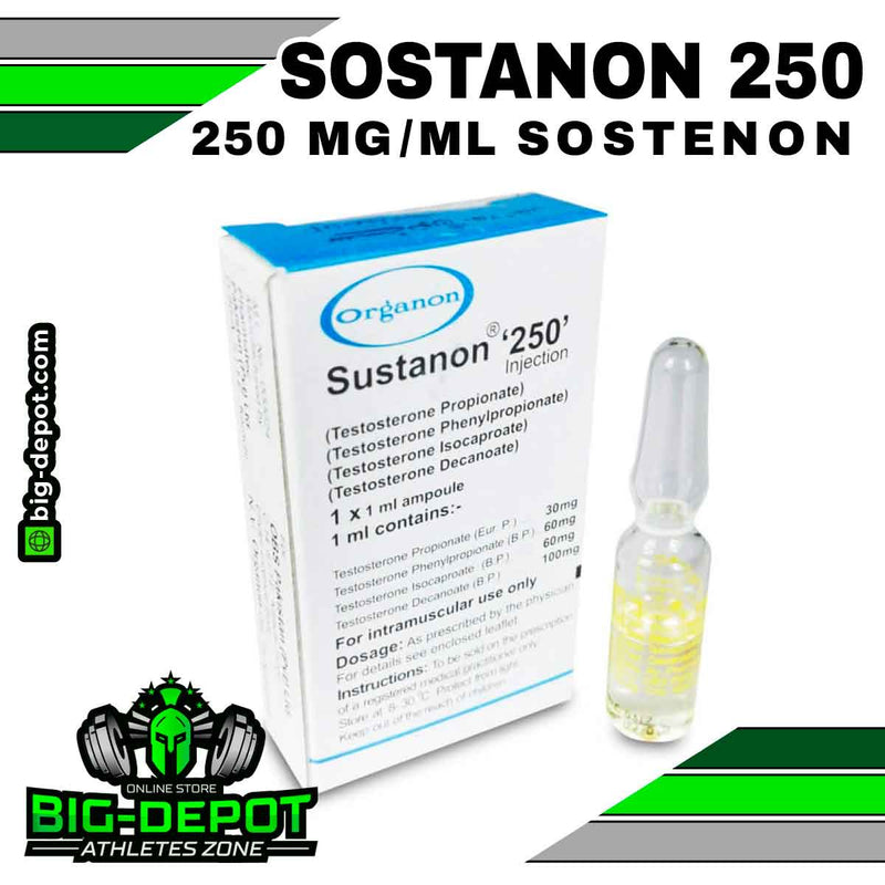 SUSTENON 250 - Testosterona Solución 250 mg/ml 1 ampolleta de 1 ml / ORGANON - farmacia