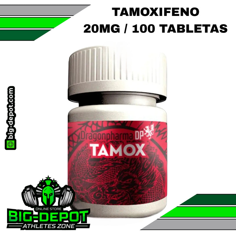 Tamox 20 mg tamoxifeno Dragon Pharma 100 tabletas Big Depot original
