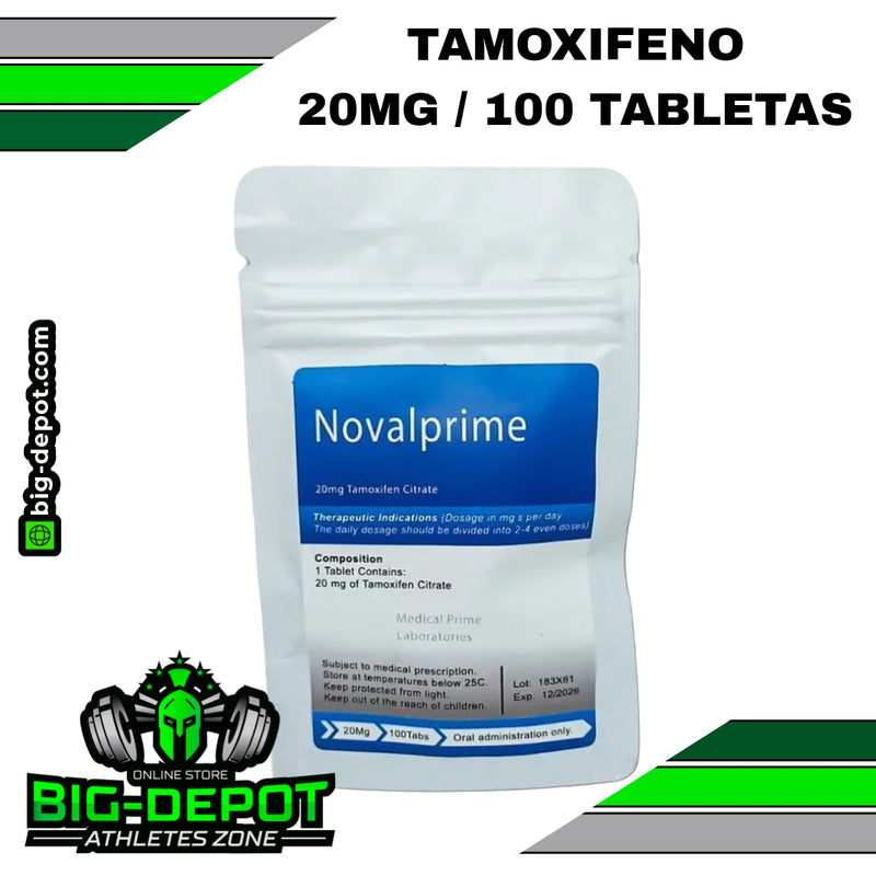 NovalPrime tamoxifeno 20 mg 100 tabletas Medical Prime Big Depot original