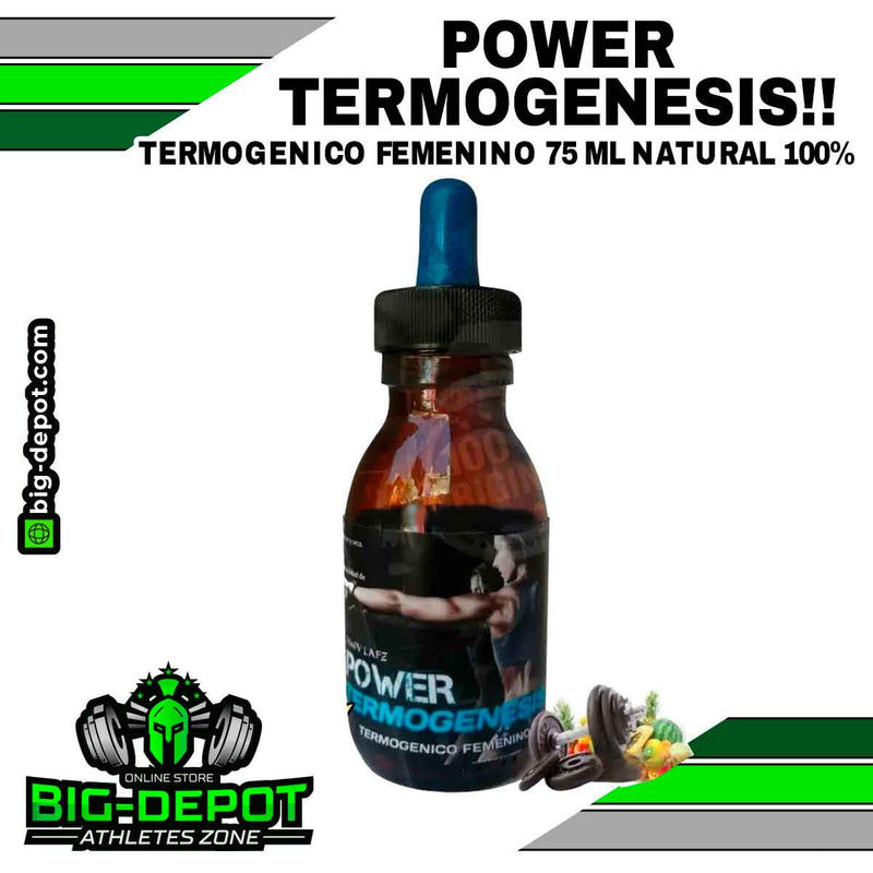 Power Termogenesis 75 ml fórmula natural Jakov Labz suplemento liquido Big Depot original
