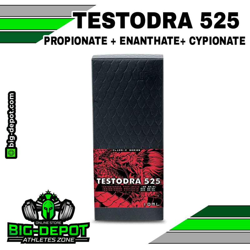 Testodra 525 mezcla testosteronas Dragon Pharma 10 ampolletas Big Depot original