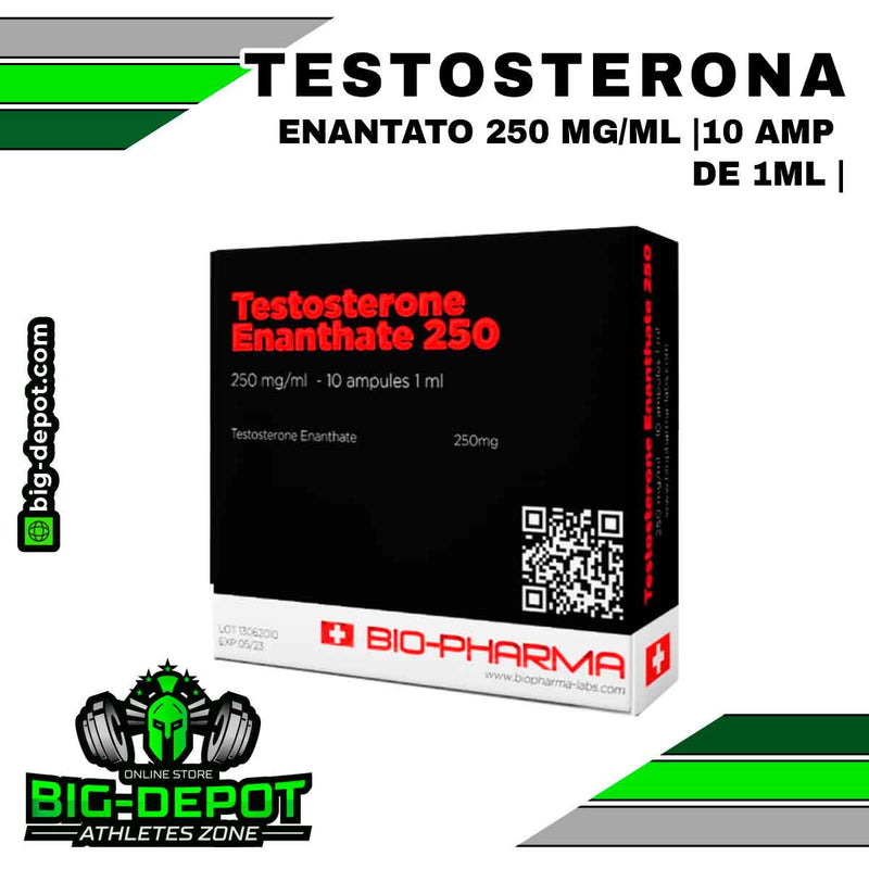 Testosterona Enantato 250 mg/ml |10 ampolletas de 1ml | BIOPHARMA - esteroides