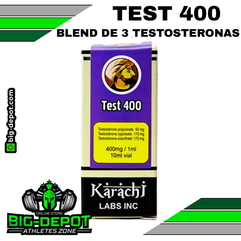 Test 400 tres testosteronas Karachi Labs 10ml Big Depot original