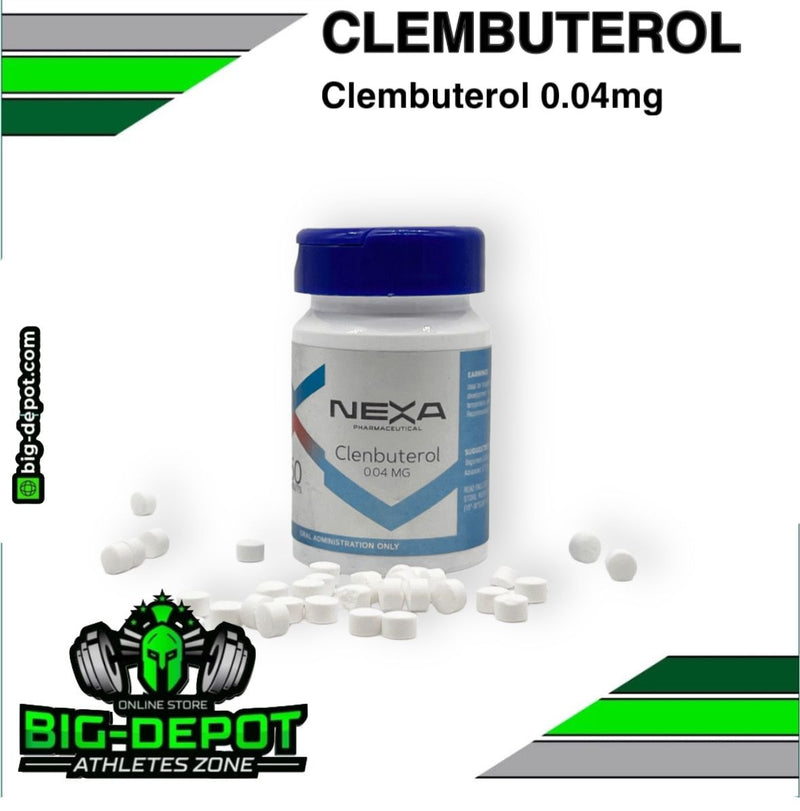 Clembuterol 0.04 mg 60 tabletas Nexa Pharmaceutical Big Depot original