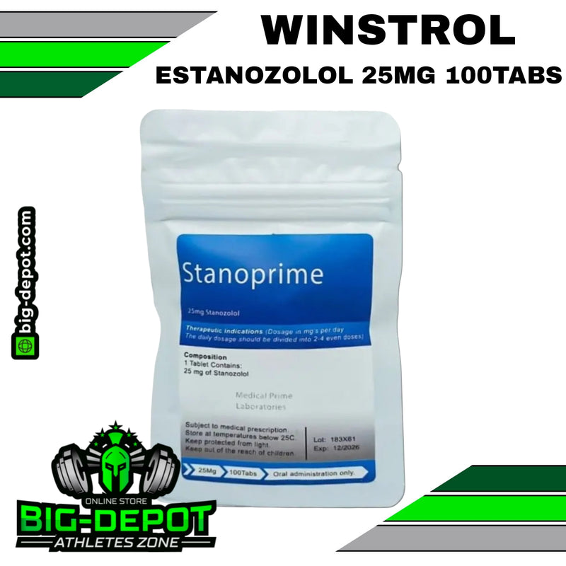 StanoPrime estanozolol 25 mg 100 tabletas Medical Prime Big Depot original