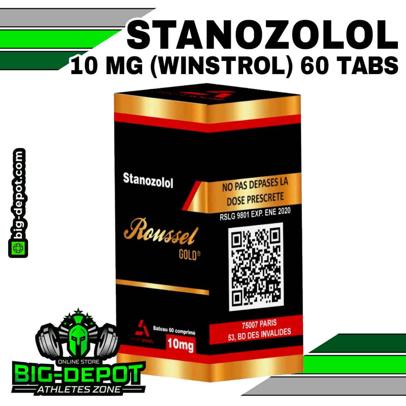 Winstrol 10 mg stanozolol Roussel Uclar 60 tabletas Big Depot original