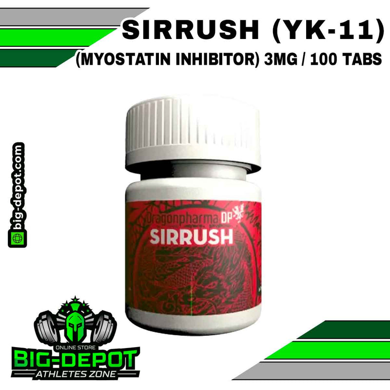 Sirrush 3 mg YK-11 inhibidor miostatina Dragon Pharma 100 tabletas Big Depot original