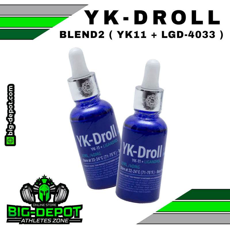 Yk-droll 40 mg blend2 yk11 lgd4033 Synerlab 30 ml frasco Big Depot original
