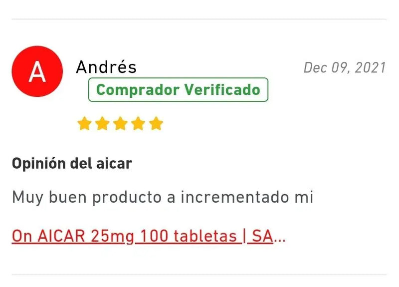 AICAR 25 MG | PEPTIDO DE PERDIDA DE GRASA Y RESISTENCIA FÍSICA (DOPAJE) | 80 TABLETAS | SMART PHARMACEUTICAL - PEPTIDOS