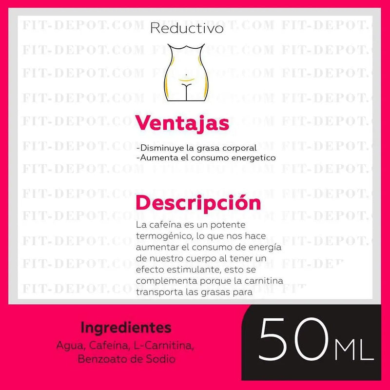 BELLEZZA Coctel SuperReductivo Intenso / Disminuye la grasa corporal, aumenta el consumo energético, ingredientes principal ; carnitina y cafeina | 50 ml | Mesoterapia Dermatti - mesoterapia