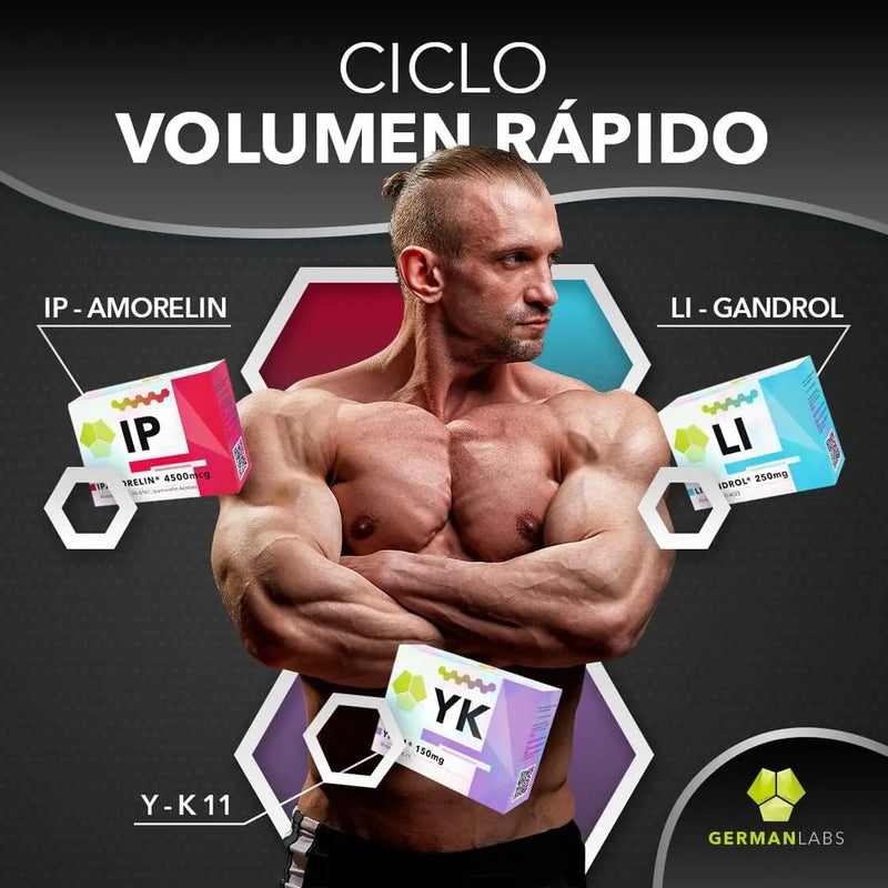 CICLO VOLUMEN RAPIDO : (SARM Ligandrol + SARM YK-11 + PÉPTIDO Ipamorelin) - SARMS