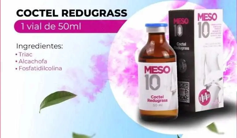 Coctel Redugras / TRIAC, Alcachofa, Fosfatildicolina - 50 ML | Meso 10 - mesoterapia