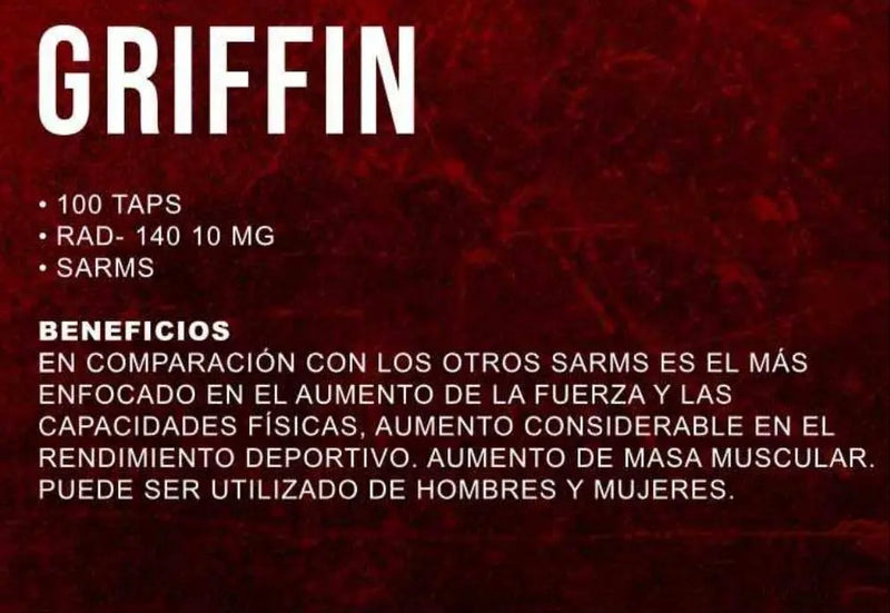 GRIFFIN (TESTOLONE) 10mg - RAD140 | 100 TABLETAS | SARMS DRAGON PHARMA - SARM ORAL