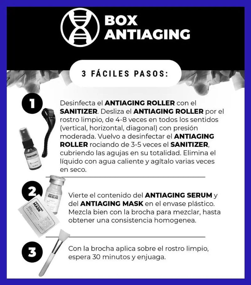 KIT ANTIEDAD PARA ROSTRO DE EL Y ELLA a Base de Exosomas de placenta -